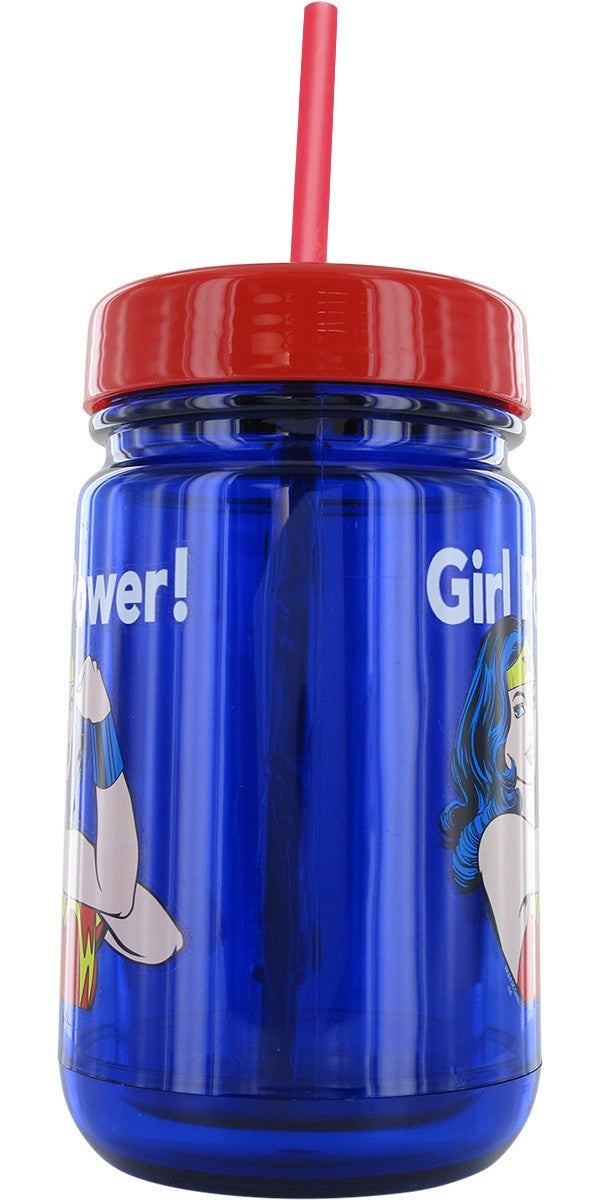 Wonder Woman Girl Power Mason Travel Cup