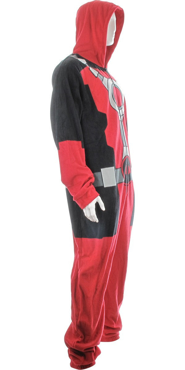 Deadpool Costume Hooded Union Suit