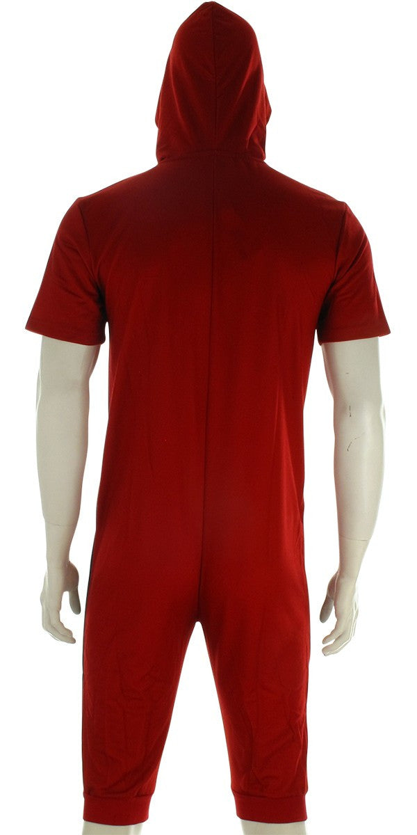 Deadpool Muscled Costume Hooded Union Suit