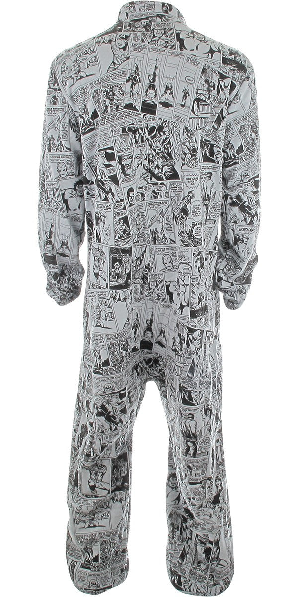 Marvel Vintage Comic Strip Collage Union Suit