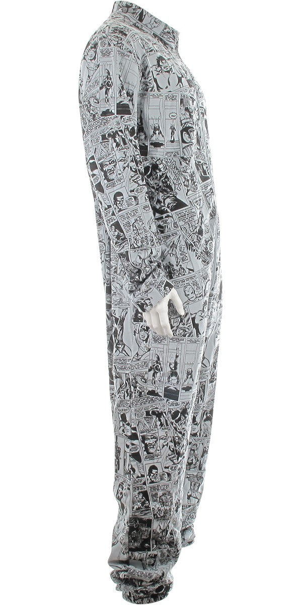 Marvel Vintage Comic Strip Collage Union Suit