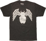 Venom Spider Logo Paint Drip T-Shirt Sheer