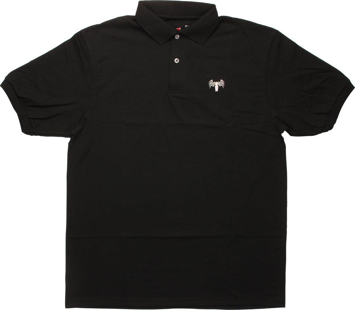 Venom White Spider Logo Mighty Fine Polo Shirt