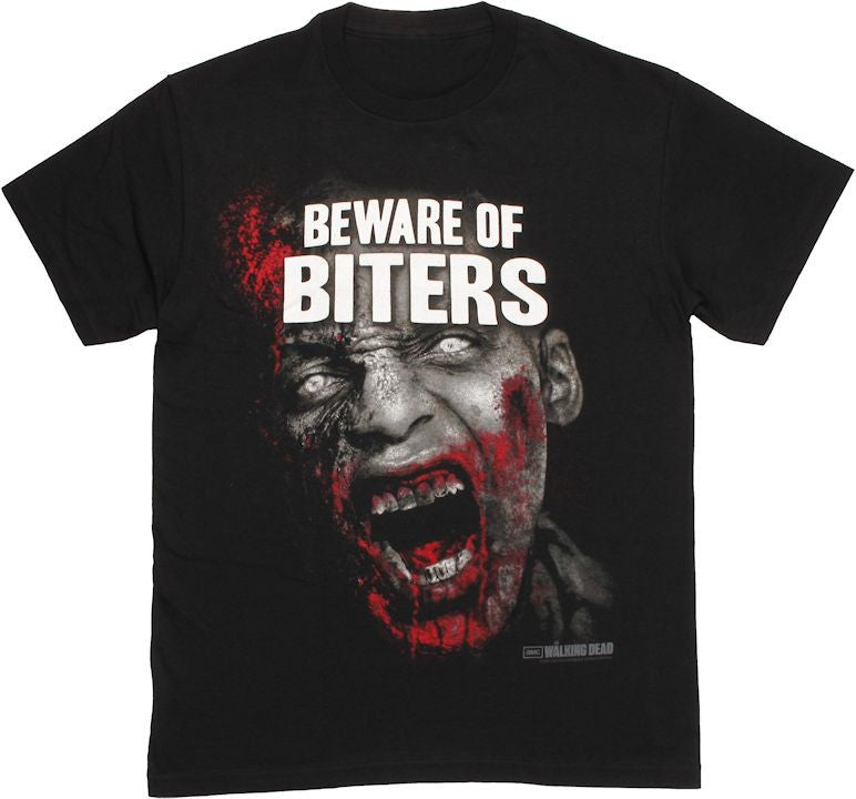 Walking Dead Beware Biters T Shirt