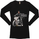 Walking Dead Daryl Badass LS Juniors Tunic Shirt
