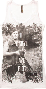 Walking Dead Daryl We Riot Juniors Tunic Tank Top