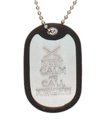 Walking Dead Keep Calm and Call Michonne Dog Tag
