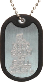 Walking Dead Keep Calm Call Daryl Dog Tag