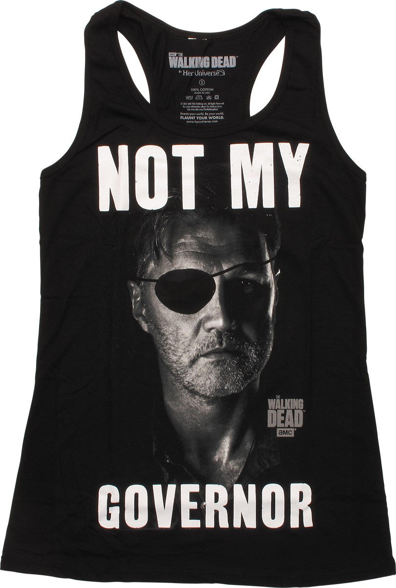 Walking Dead Not My Gov Tank Top Juniors T-Shirt