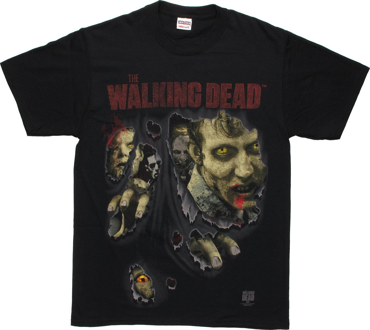 Walking Dead Walkers Rip Through T-Shirt
