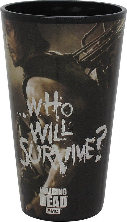 Walking Dead Who Will Survive Pint Glass