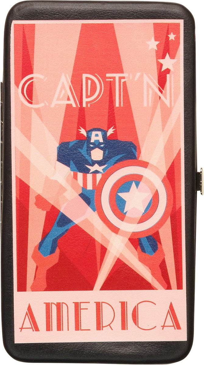 Captain America Art Deco Clutch Wallet