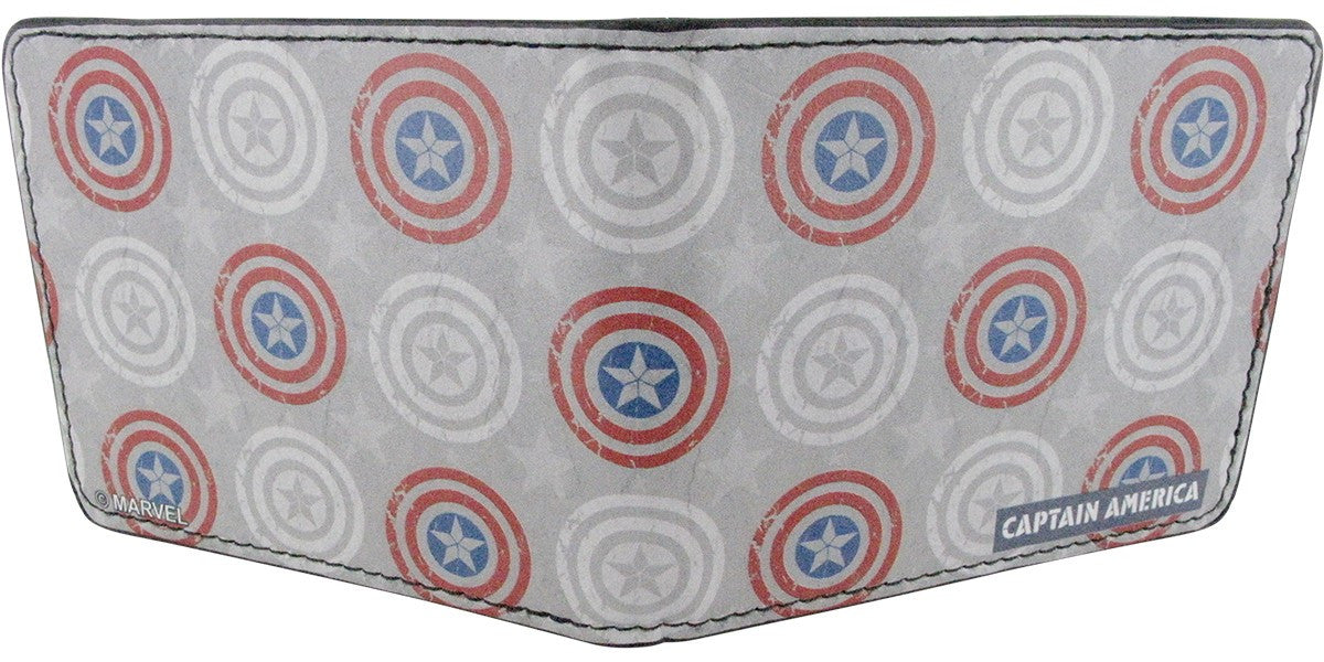 Captain America Shield Pattern Wallet
