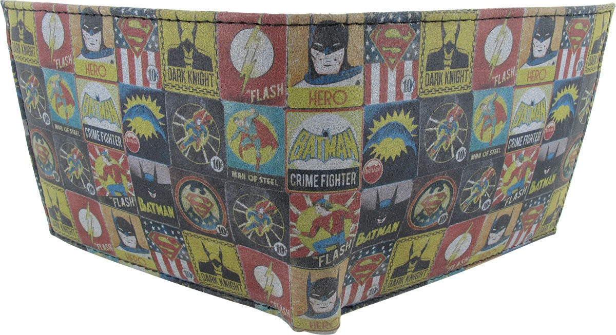 DC Comics Vintage Heroes Bi Fold Wallet