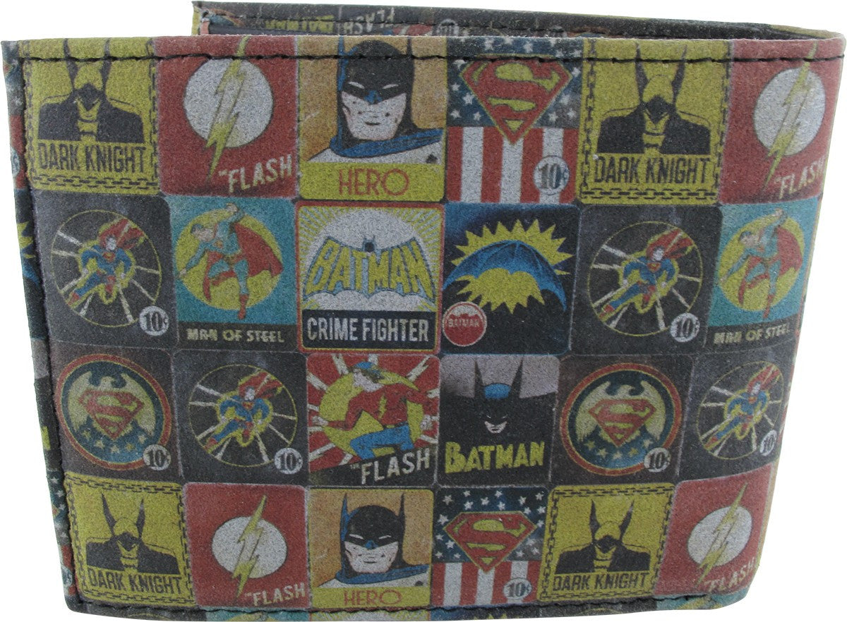 DC Comics Vintage Heroes Bi Fold Wallet