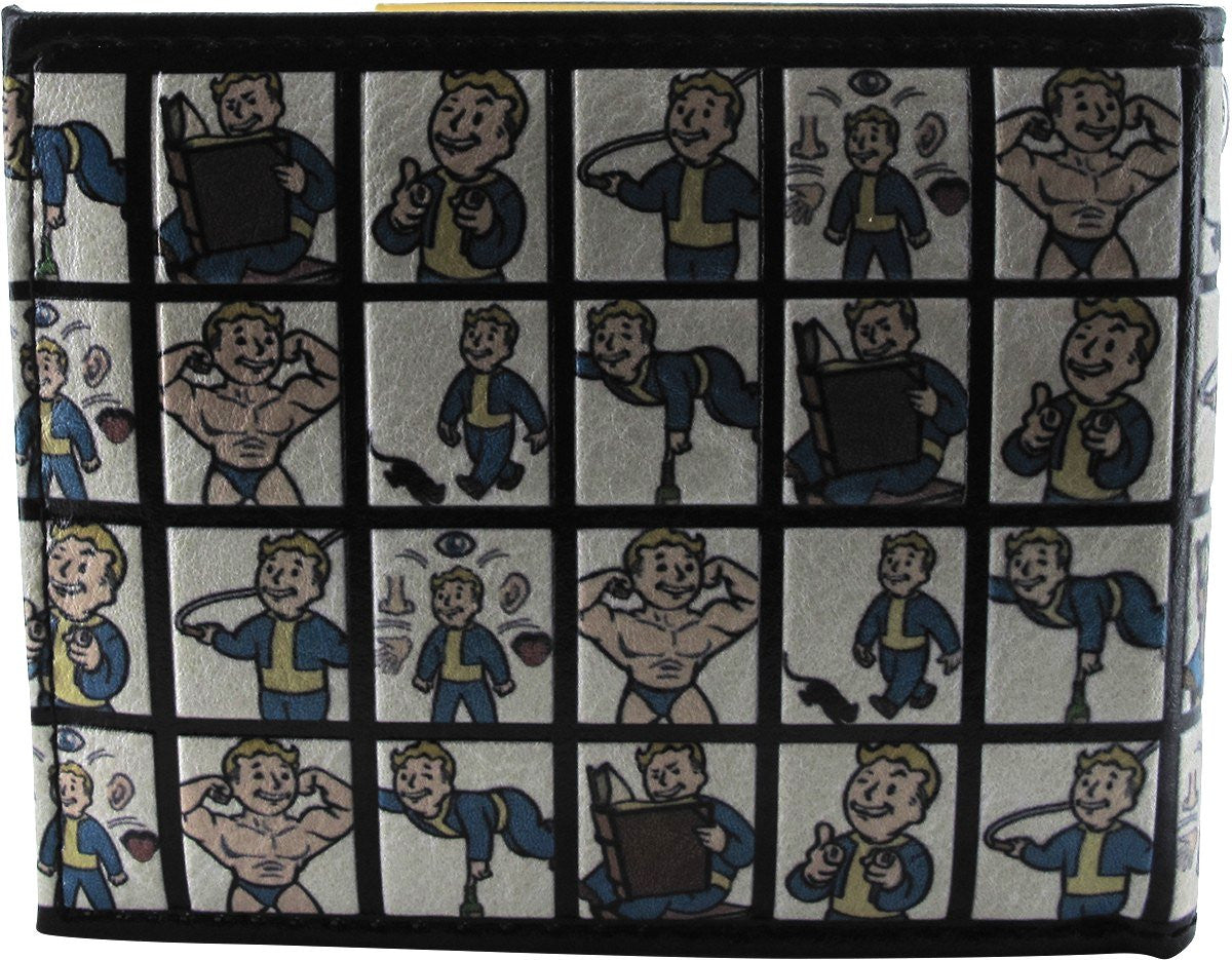 Fallout Vault Boy Squares Bi-Fold Wallet