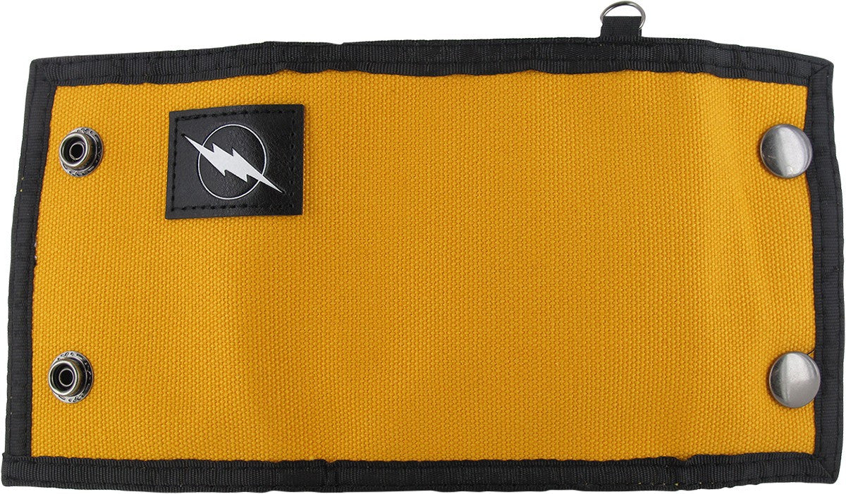 Flash Logo Yellow Snap Canvas Tri-Fold Wallet