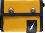 Flash Logo Yellow Snap Canvas Tri-Fold Wallet