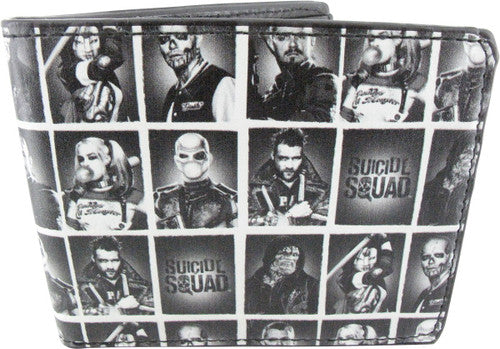 Suicide Squad Team Grid BW Wallet