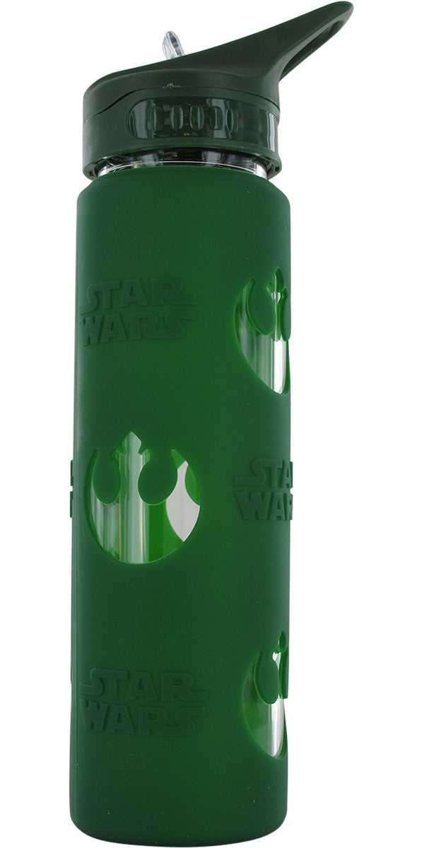 Star Wars Rebel Logo Glass Water Bottle