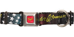 Wonder Woman Face and Stars Pet Collar