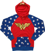 Wonder Woman Foil Tiara Junior Hoodie