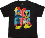 X Men Heroes Squares X Logo Youth T-Shirt
