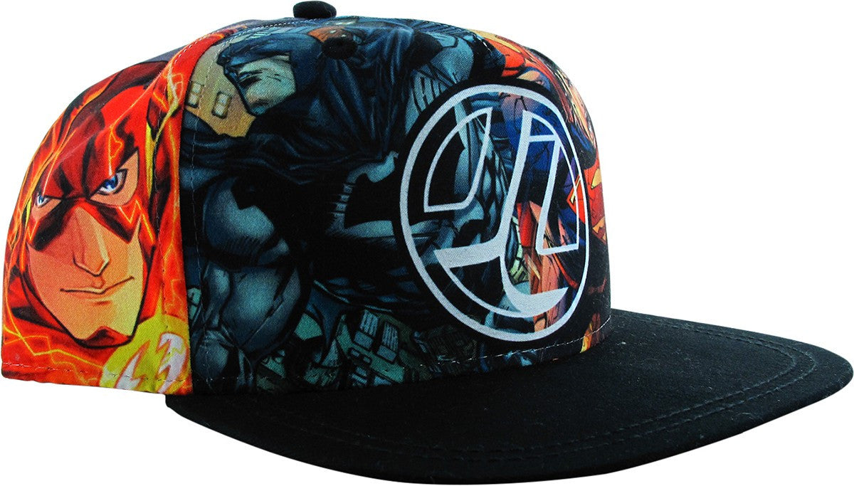 Justice League JL Heroes Panel Snapback Youth Hat