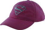Supergirl Silver Classic Logo Stretch Youth Hat