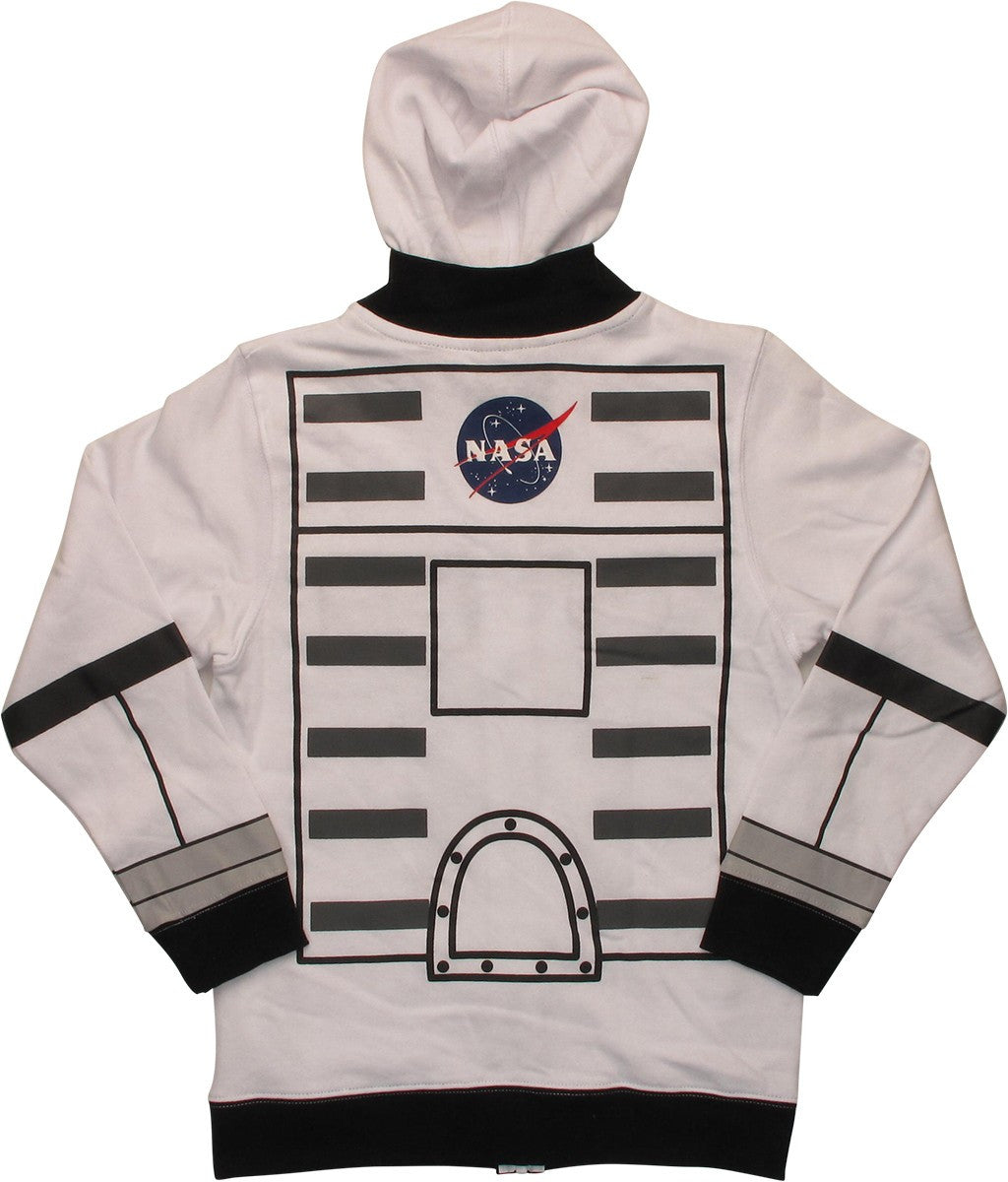 NASA Astronaut Costume Zipper Youth Hoodie