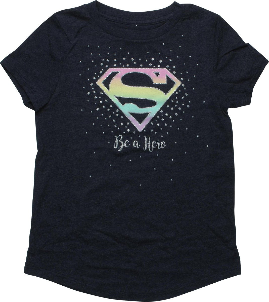 Supergirl Tye Dye Glitter Logo Youth T-Shirt