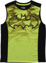 Batman Logo Camouflage Youth Muscle T-Shirt