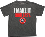 Captain America I Make It Look Easy Youth T-Shirt