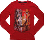 Iron Man and War Machine Thermal LS Youth T-Shirt