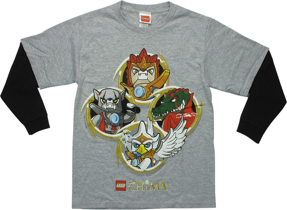 Lego Legends of Chima Four Rings LS Youth T-Shirt