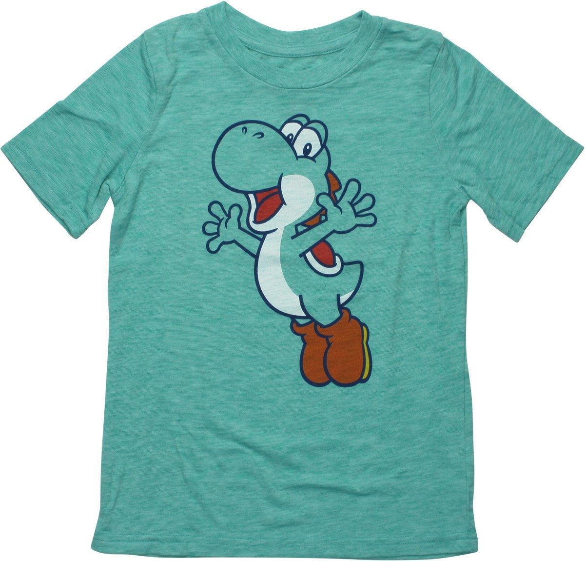 Girl's Nintendo Super Mario Bros Yoshi Hug Graphic Cropped T-Shirt Blue X  Small - Walmart.com Nintendo Super Mario Yoshi Watercolor Splash Premium T-Shirt