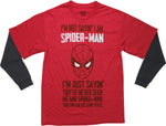 Spiderman I'm Not Sayin' I Am LS Youth T-Shirt
