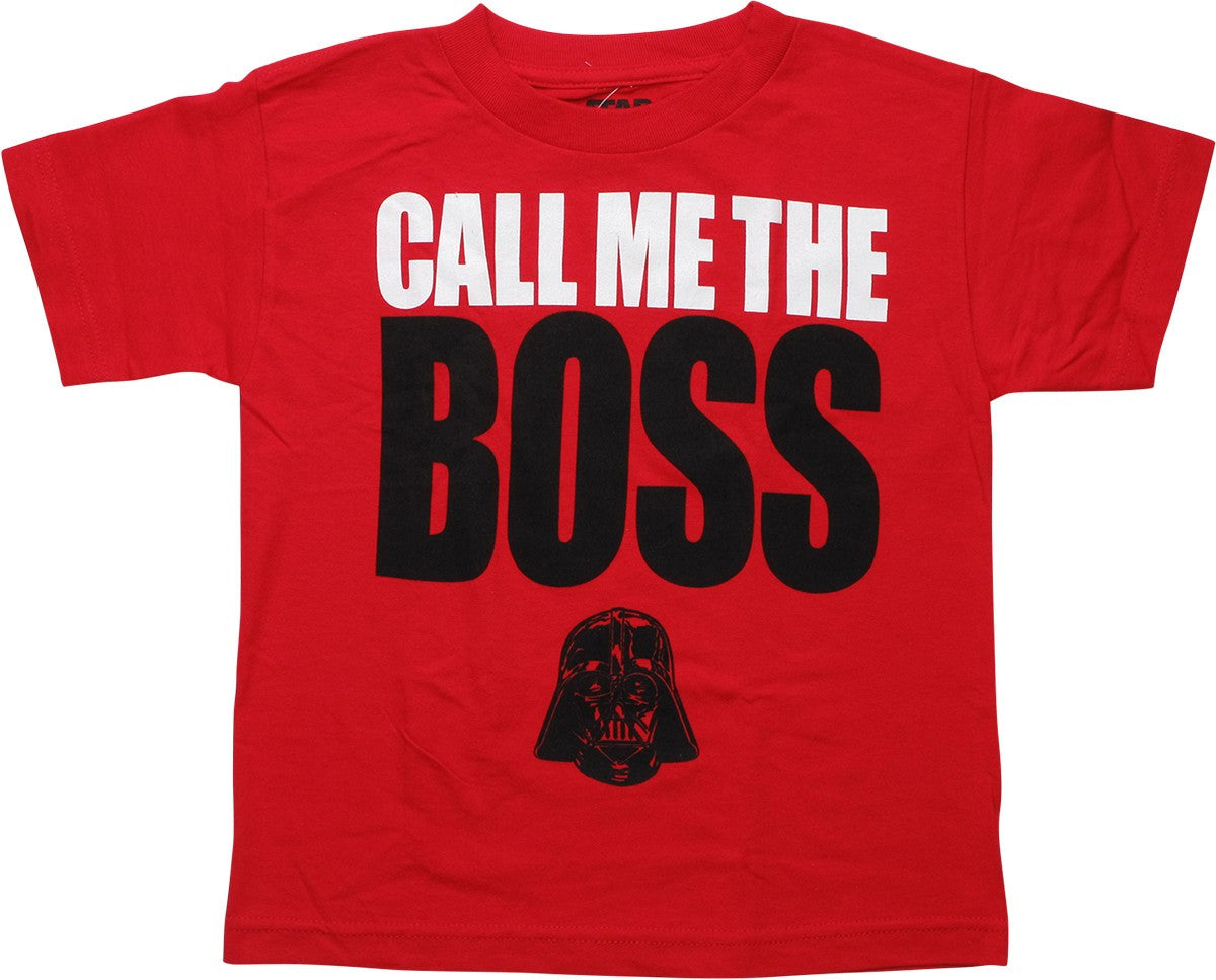Star Wars Vader Call Me the Boss Youth T-Shirt