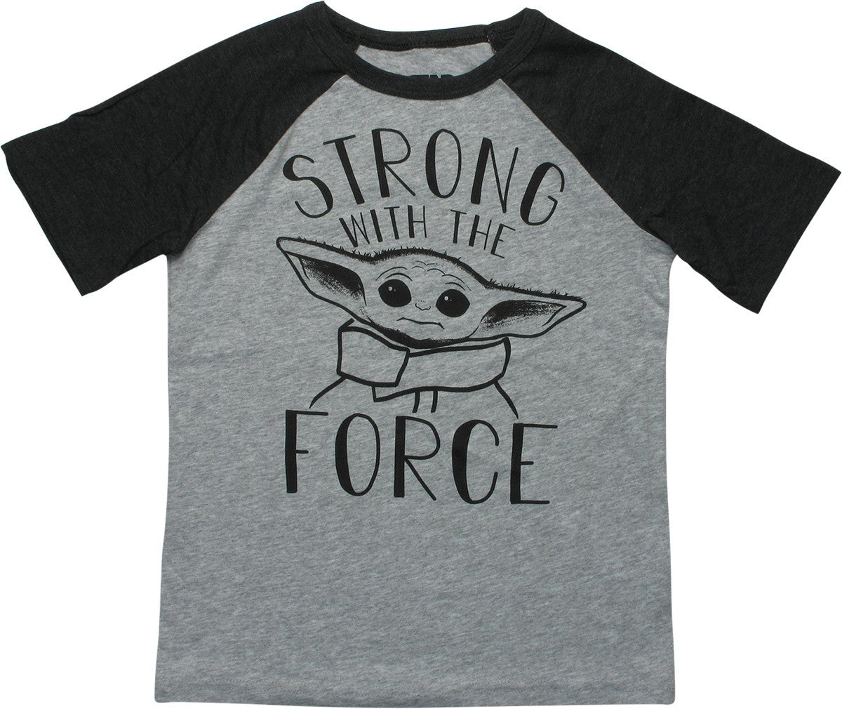 Star Wars Grogu Strong With Force Youth T-Shirt