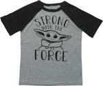 Star Wars Grogu Strong With Force Youth T-Shirt