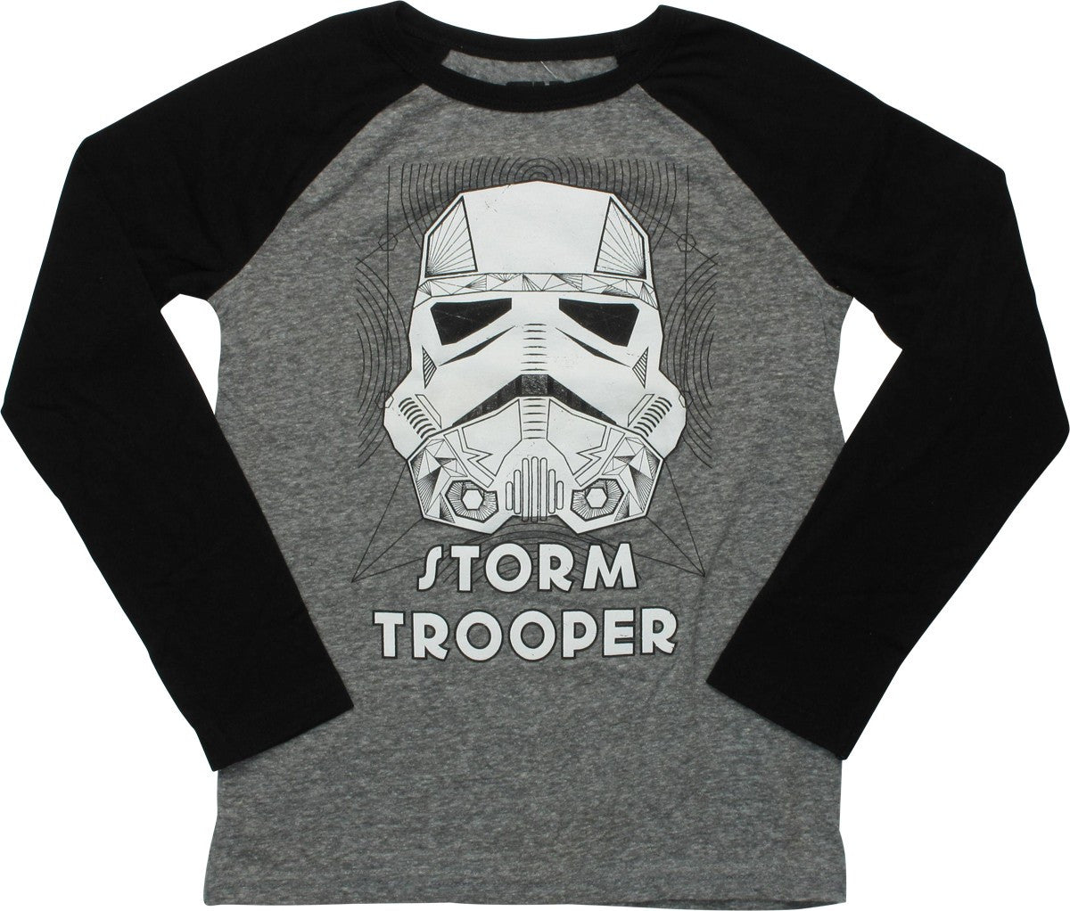 Star Wars Stormtrooper Geo LS Youth T-Shirt