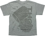 Thor Dark World Hammer Heather Gray Youth T-Shirt