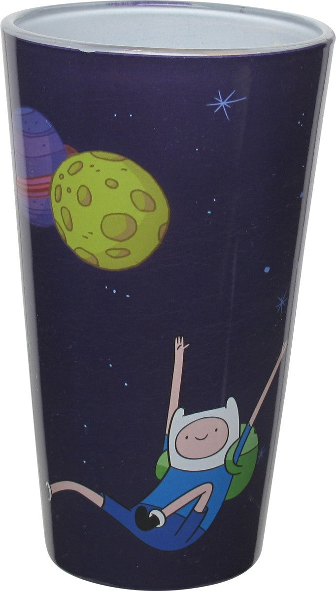 Adventure Time Characters in Space Pint Glass