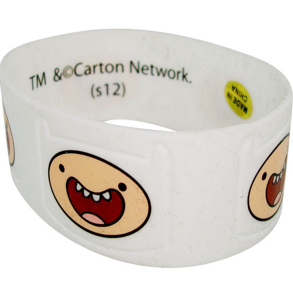 Adventure Time Finn Faces Rubber Wristband
