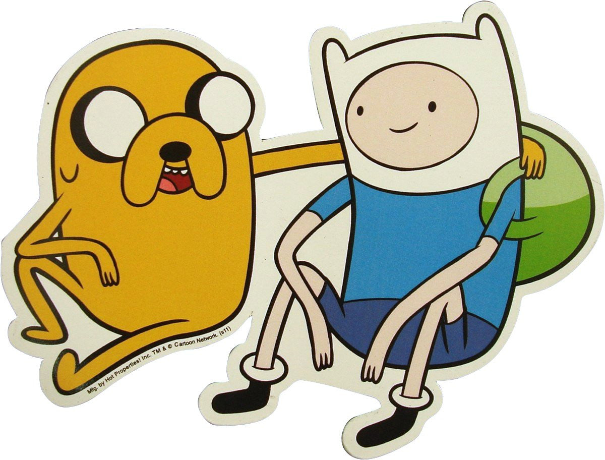 Adventure Time Finn Jake Sitting Magnet