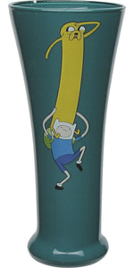 Adventure Time Jake and Finn Fluted Glass
