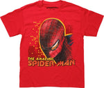 Amazing Spiderman Bust Red Youth T-Shirt