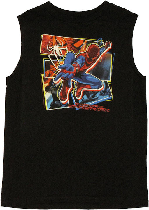 Amazing Spiderman Sleeveless Youth T Shirt