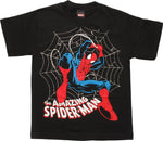 Amazing Spiderman Swinging Web Youth T-Shirt