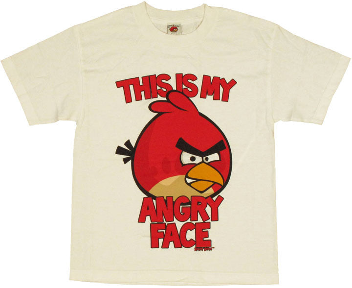 Angry Birds Angry Face Youth T Shirt